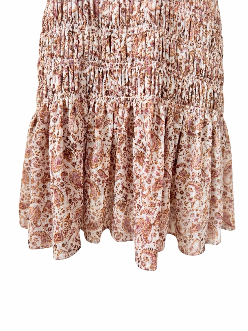 NWT House of Harlow Floral Smocked Waist Sleeveless Mini Dress Sz S - Picture 7 of 12